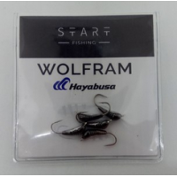 Мормишка вольфр. Start Fishing Банан із насічками гач.№14 Black 3,5 мм 024-035-1