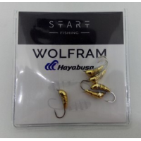 Мормишка вольфр. Start Fishing Банан із насічками гач.№14 Gold 3,5 мм 024-035-1