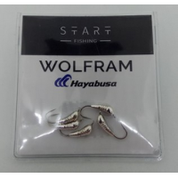 Мормишка вольфр. Start Fishing Банан із насічками гач.№14 Silver 3,5 мм 024-035-1