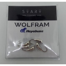 Мормишка вольфр. Start Fishing Банан із насічками гач.№14 Silver 3,5 мм 024-035-1