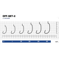 Гачок eXciter model  Off-Set - 2    № 3/0  (4 hooks)