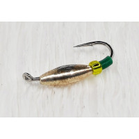 Мормишка вольфр. Start Fishing Оливка гач.№ 14 Silver  7,0* 3 мм 0,4 г 036-037-1