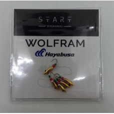 Мормишка вольфр. Start Fishing Вівсинка гач.№ 18 Gold 2 мм 0,2 г 035-020-1