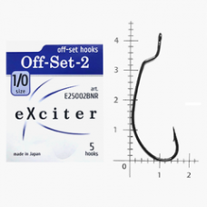 Гачок eXciter model  Off-Set - 2    № 1/0  (5 hooks)