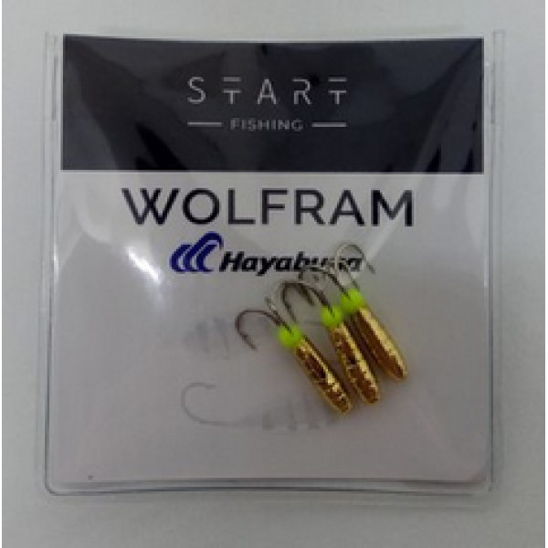 Мормишка вольфр. Start Fishing Чортик із насічкою гач.№14 Gold 3 мм 1 г 090-030-1