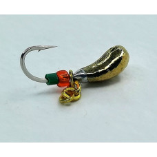 Мормишка вольфр. Start Fishing Часник гач.№18 Gold з ланцюжком 3 мм 0,4 г 046-030-1