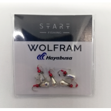 Мормишка вольфр. Start Fishing Гр. крапля гач.№ 16 Silver CAT eye 3,4 мм 0,5 г 017-034-1