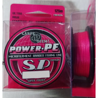 Шнур Carpe Diem Power PE Ultra high Crimson 11,1 кг 125 м 0,15 мм