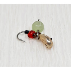 Мормишка вольфр. Start Fishing Часник гач.№18 Silver CAT eye 3 мм 0,4 г 046-030-1