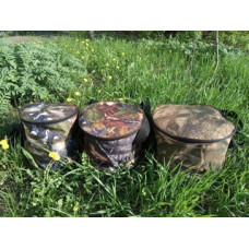 Відро - Сумка для замісу підгодовування велика з кришкою (тканина оксфорд 600d) d=35см висота 18см