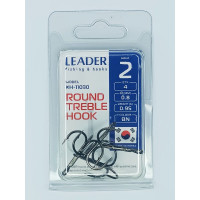 Трійник Leader ROUND TREBLE №  2 (4 hooks)