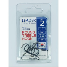 Трійник Leader ROUND TREBLE №  2 (4 hooks)