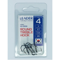 Трійник Leader ROUND TREBLE №  4 (4 hooks)