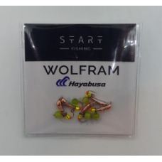 Мормишка вольфр. Start Fishing Банан із насічками гач.№18 Cu CAT eye 2,5 мм 0,3 г 024-025-1