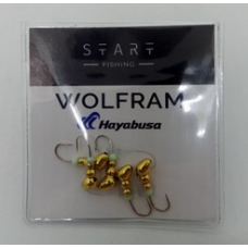 Мормишка вольфр. Start Fishing Мураха з отвором гач.№ 16 Gold 4 мм 0,8 г 031-040-1