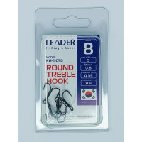 Трійник Leader ROUND TREBLE №  8 (5 hooks)
