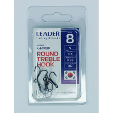 Трійник Leader ROUND TREBLE №  8 (5 hooks)