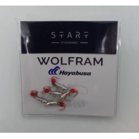 Мормишка вольфр. Start Fishing Банан із насічками гач.№18 Silver CAT eye 2,5 мм 0,3 г 024-025-1