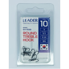 Трійник Leader ROUND TREBLE № 10 (5 hooks)