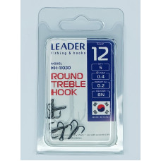 Трійник Leader ROUND TREBLE № 12 (5 hooks)
