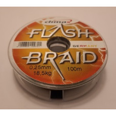 Шнур Climax FLASH BRAID Green 18,50 kg зелений * 100 м 0,25 мм