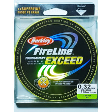 Шнур Berkley FireLine EXCEED Flame Green 23,5 кг 110 м 0,32 мм