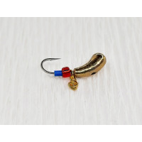 Мормишка вольфр. Start Fishing Уралка гач.№16 Gold з ланцюжком 3 мм 0,6 г 007-030-1