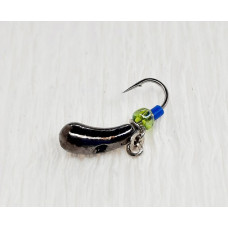Мормишка вольфр. Start Fishing Уралка гач.№16 Black з ланцюжком 3 мм 0,6 г 007-030-1
