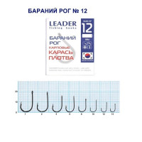 Гачок Leader Бараний ріг BN №12 (9 hooks)