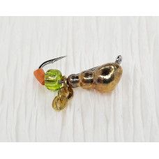 Мормишка вольфр. Start Fishing Мураха з вушком гач.№ 18 Gold з ланцюжком 3 мм 0,3 г 003-030-1