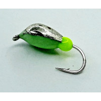 Мормишка вольфр. Start Fishing Чорногорська гач.№16 Silver світлонакопичувач 3 мм 0,3 г 045-030-08-1