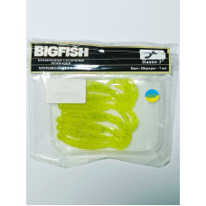Силікон їстівний Big fish Hunter 3" col. Шартрез 7шт/уп