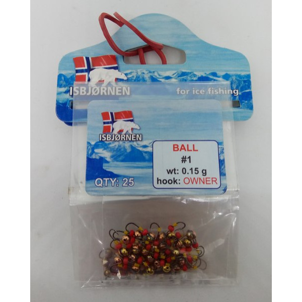 Мормишка ISBJORNEN "BALL" # 1 wt: 0,15 g hook: OWNER