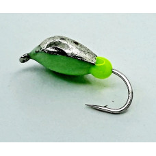 Мормишка вольфр. Start Fishing Чорногорська гач.№ 14 Silver світлонакопичувач 4 мм 0,7 г 045-040-08-