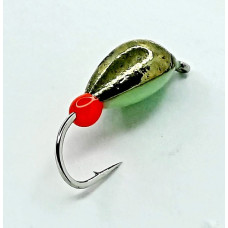 Мормишка вольфр. Start Fishing Чорногорська гач.№ 14 Gold світлонакопичувач 4 мм 0,7 г 045-040-08-1