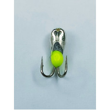 Мормишка вольфр. Start Fishing Коза-клюшка з отвором 2x№ 20 Silver 2,5 мм 0,2 г 086-025