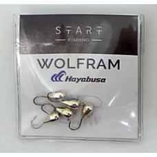 Мормишка вольфр. Start Fishing Крапля з вушком гач.№ 12 Silver 5 мм 1,9 г 016-050-02