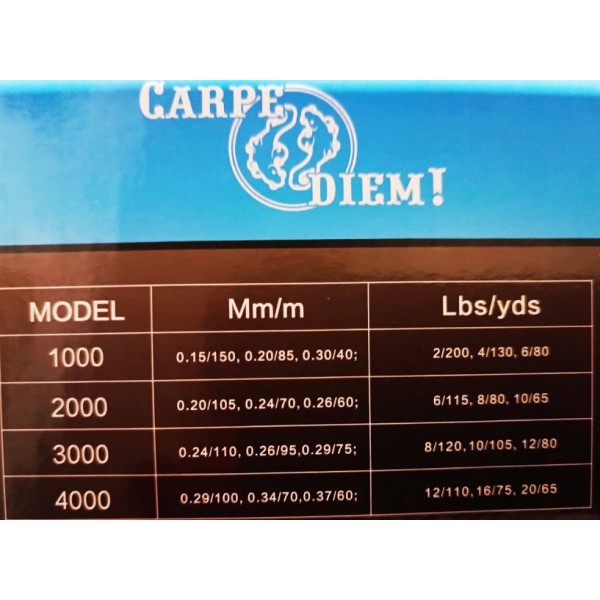 Котушка Carpe Diem Shkiper 4000 5+1BB (1metal spool) низкопрофильная шпуля