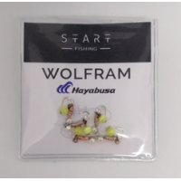 Мормишка вольфр. Start Fishing Пуголовок-личинка гач.№18 Silver+Cu 2.5*CATeye 10 мм 0,4 г 049-021-1