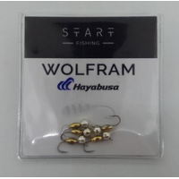 Мормишка вольфр. Start Fishing Пуголовок гач.№14 Silver+Gold 4* 2,4 мм 0,7 г 048-042-1