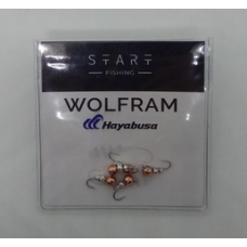 Мормишка вольфр. Start Fishing Суперличинка гач.№18 Cu+Silver 3 мм 0,4 г 039-030-1