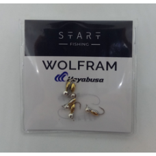 Мормишка вольфр. Start Fishing Пуголовок гач.№18 Silver+Gold 2.4* 2,5 мм 0,3 г 048-022-1