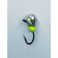 Мормишка вольфр. Start Fishing Крапля з вушком гач.№ 14 Silver 4 мм 1 г 016-040-1