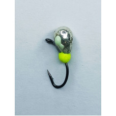 Мормишка вольфр. Start Fishing Крапля з вушком гач.№ 14 Silver 4 мм 1 г 016-040-1