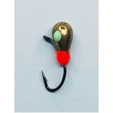 Мормишка вольфр. Start Fishing Крапля з вушком гач.№ 14 Gold 4 мм 1 г 016-040-1