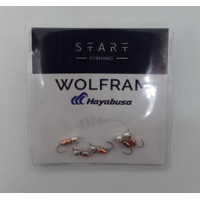 Мормишка вольфр. Start Fishing Пуголовок гач.№18 Silver+Cu 2.4* 2,5 мм 0,3 г 048-022-1