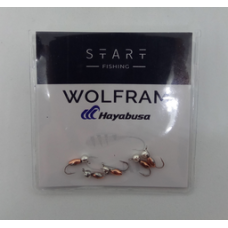 Мормишка вольфр. Start Fishing Пуголовок гач.№18 Silver+Cu 2.4* 2,5 мм 0,3 г 048-022-1