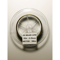 Шнур BRAID LINE X4 dark green 7,9 кг 200 м 0,1 мм