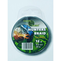 Повідковий матеріал Carpe Diem Hunters Braid Green 20 lb 12 м 0,2 мм