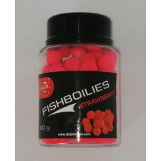 Бойли Dolphin FISHBOILIES Strawberry (Полуниця) 10 мм 80 г